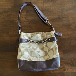 Coach Purse. Lavender interior.